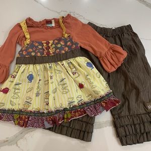 🎉SOLD🎉Matilda Jane Sz 4 Character Count Knot Top